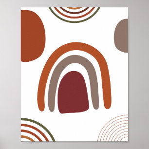 Minimalistisches Abstraktes Boho-Design Poster