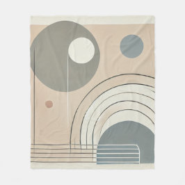 Minimalistisches Abstraktes Fleece Blanket