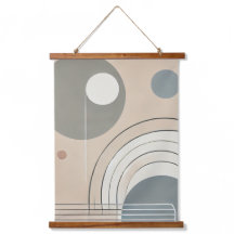 Minimalistisches Abstraktes Holzklappenband