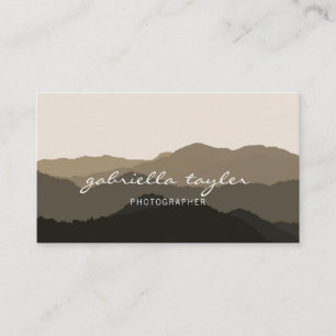 Minimalistisches Abstraktes Landschaftsbild Visitenkarte