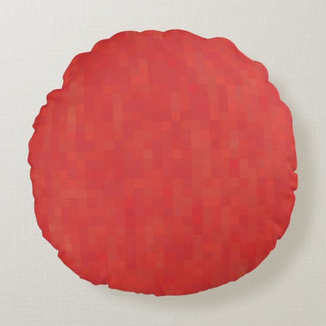 Minimalistisches abstraktes modernes Muster Rundes Kissen (Vorderseite)