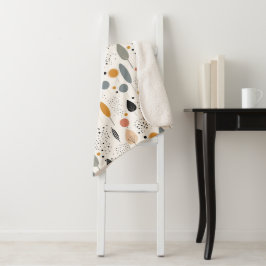Minimalistisches Abstraktes neutrales Muster Sherpadecke