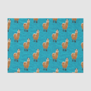 Minimalistisches Alpaca Design Tissue Paper Seidenpapier