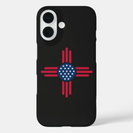 Minimalistisches amerikanisches Zia-Symbol – Saube iPhone 16 Hülle