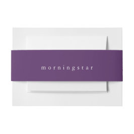 Minimalistisches Amethyst Lila Einladung Einladungsbanderole