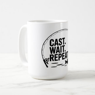 Minimalistisches Angel-T-Shirt - Einfacher Outdoor Kaffeetasse