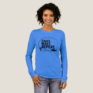Minimalistisches Angel-T-Shirt - Einfacher Outdoor Tri-Blend Shirt