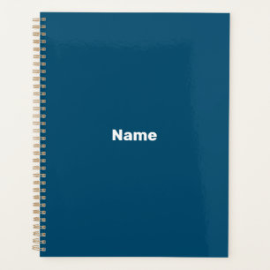 Minimalistisches aquamarin-blaues benutzerdefinier planer