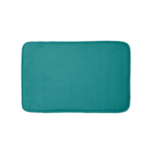 Minimalistisches aquamarines Blau schlicht Badematte