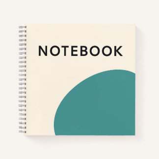 Minimalistisches Aquamarines Notebook Notizbuch