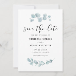 Minimalistisches Aquarell Save The Date