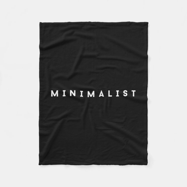 Minimalistisches ästhetisches Design Einfaches Des Fleecedecke (Vorderseite)