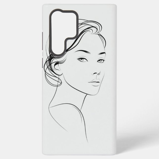Minimalistisches ästhetisches Handy | FM_CORNER Samsung Galaxy Hülle (Rückseite)