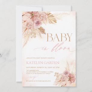 Minimalistisches Baby im Bloom Baby Duschbad Pampa Save The Date
