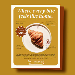 Minimalistisches Bäckerei-Flyer Flyer