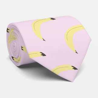 Minimalistisches Bananen-Wiederholungsmuster Obst Krawatte