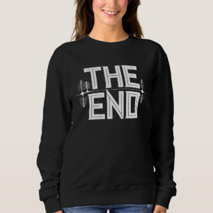 Minimalistisches Baumdesign mit "END"-Text Sweatshirt
