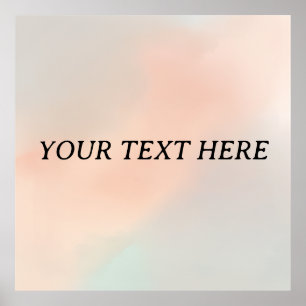 Minimalistisches bearbeitbares Poster – Ruhiges Pa