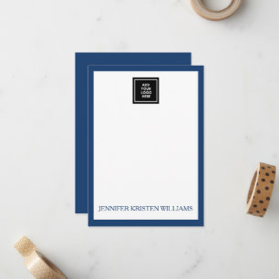 Minimalistisches benutzerdefiniertes Firmenlogo Na Mitteilungskarte
