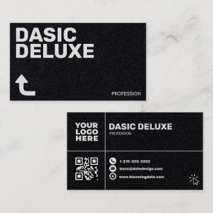 Minimalistisches benutzerdefiniertes Logo- und QR- Visitenkarte