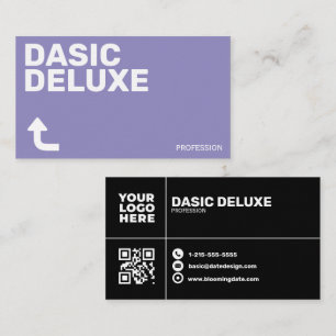 Minimalistisches benutzerdefiniertes Logo- und QR- Visitenkarte