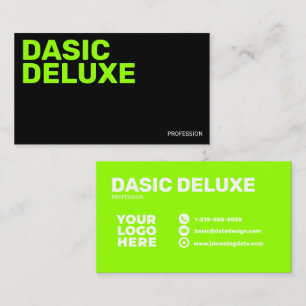 Minimalistisches benutzerdefiniertes Logodesign Visitenkarte