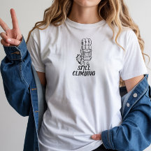 Minimalistisches Berg-Shirt mit einfachem Liniende