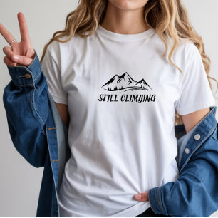 Minimalistisches Berg-Shirt mit einfachem Liniende Tri-Blend Shirt