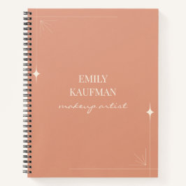 Minimalistisches Beruflich Makeup Artist Business Notizbuch