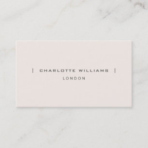 Minimalistisches Berufliches Elegantes Feminine Ro Visitenkarte