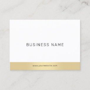 Minimalistisches Berufliches Elegantes Gold Schlic Visitenkarte