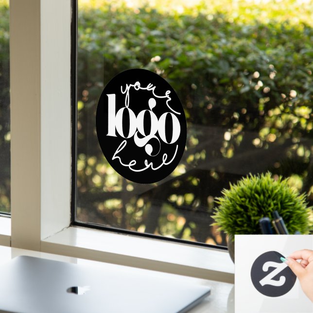 Minimalistisches Berufliches Firmenlogo Fensteraufkleber (Büro)