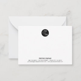 Minimalistisches Berufliches Firmenlogo Mitteilungskarte