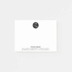 Minimalistisches Berufliches Firmenlogo Post-it Klebezettel