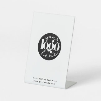 Minimalistisches Berufliches Firmenlogo Sockelschild