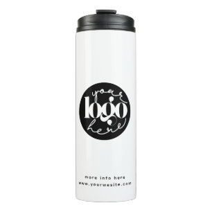 Minimalistisches Berufliches Firmenlogo Thermosbecher