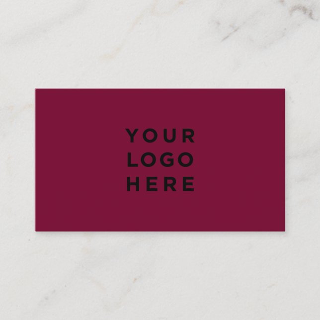 Minimalistisches Berufliches Logo Cherine Roter To Visitenkarte (Vorderseite)