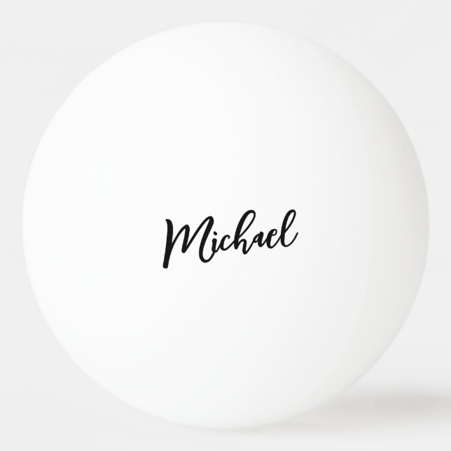 Minimalistisches Berufliches Modernes Elegantes Tischtennisball (Vorderseite)