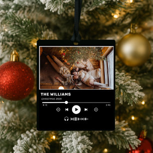 Minimalistisches Black Album Cover Music Foto Weih Keramikornament