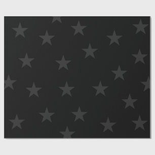 Minimalistisches Black Star Wrapper Geschenkpapier