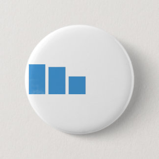 Minimalistisches blaues Balkendiagramm-Adressetike Button