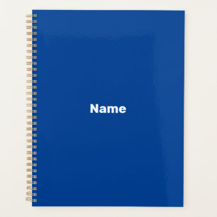 Minimalistisches blaues benutzerdefiniertes Textja Planer