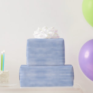 Minimalistisches blaues Himmel abstraktes Muster n Geschenkpapier