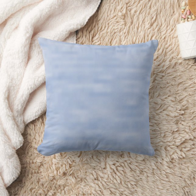 Minimalistisches blaues Himmel abstraktes Muster n Kissen (Decke)