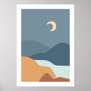 Minimalistisches Boho-Poster Poster