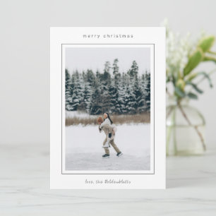 Minimalistisches Border-Foto Moderne Weihnachten