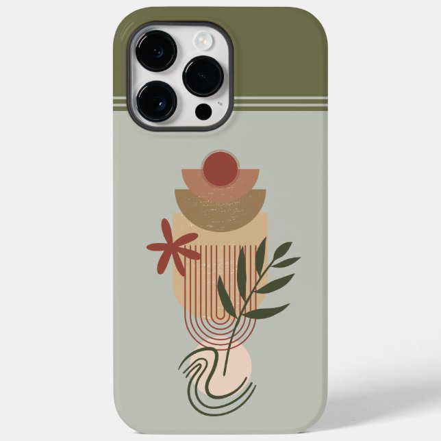 Minimalistisches botanisches Abstrakt IV Case-Mate iPhone 14 Pro Max Hülle (Rückseite)