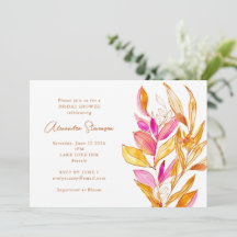 Minimalistisches botanisches Brautparty in Rosa un