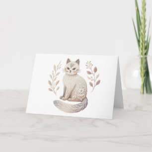 Minimalistisches botanisches Design Elegante Boho Karte