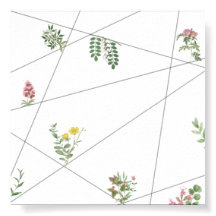 „Minimalistisches botanisches Linienkunstposter –